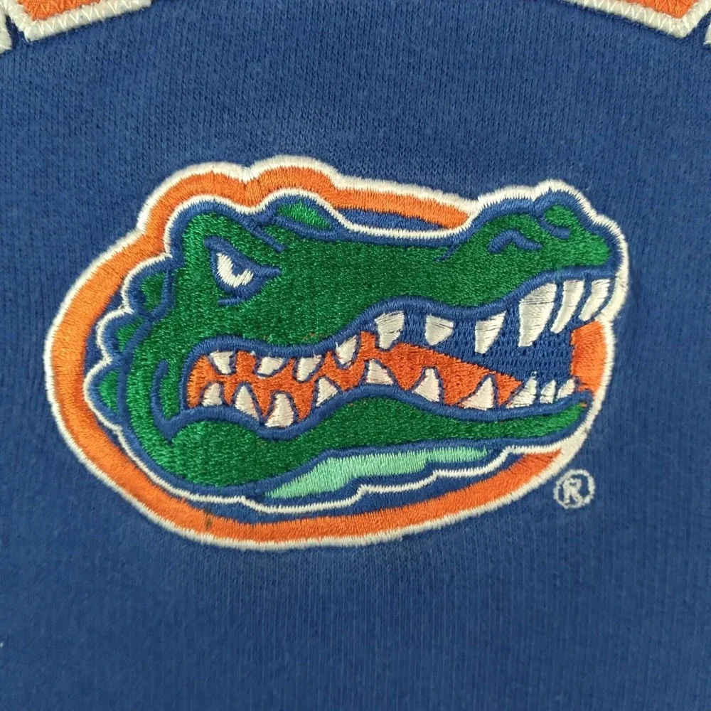 Adidas Florida Gators hoodie sweatshirt sweater youth medium blue embroidered